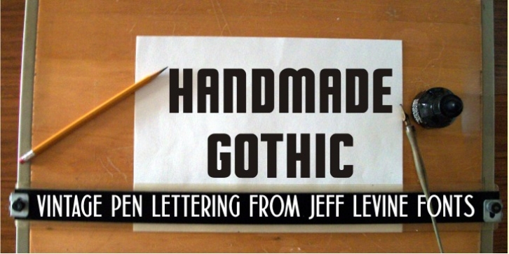 Handmade Gothic JNL font preview