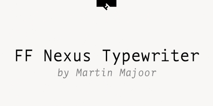 FF Nexus Typewriter font preview