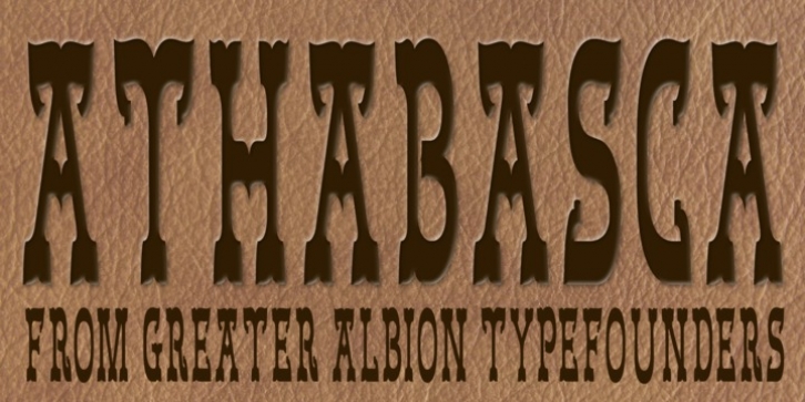 Athabasca font preview