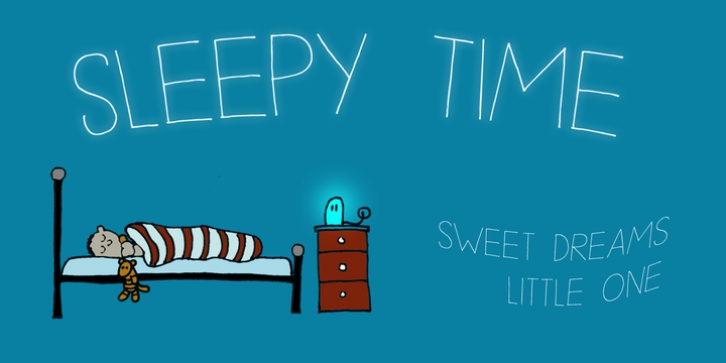 Sleepy Time font preview