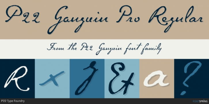 P22 Gauguin font preview