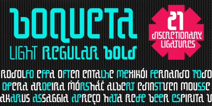 Boqueta font preview