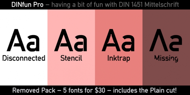 DINfun Pro Removed font preview
