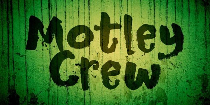 Motley Crew font preview