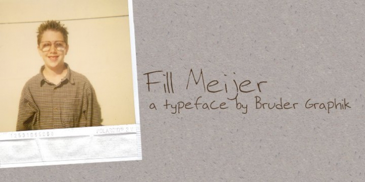 Fill Meijer font preview