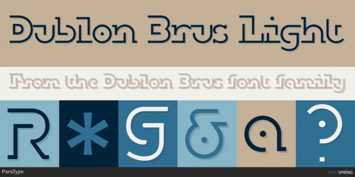 Dublon Brus font preview