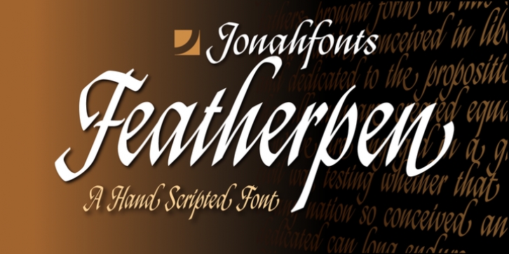 Featherpen font preview