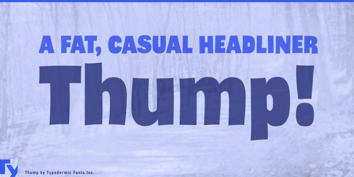 Thump font preview