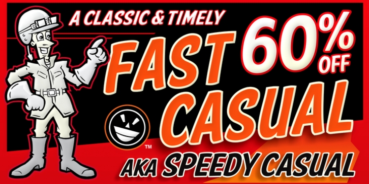 FTY SPEEDY CASUAL font preview