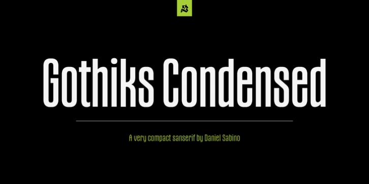 Gothiks Condensed font preview
