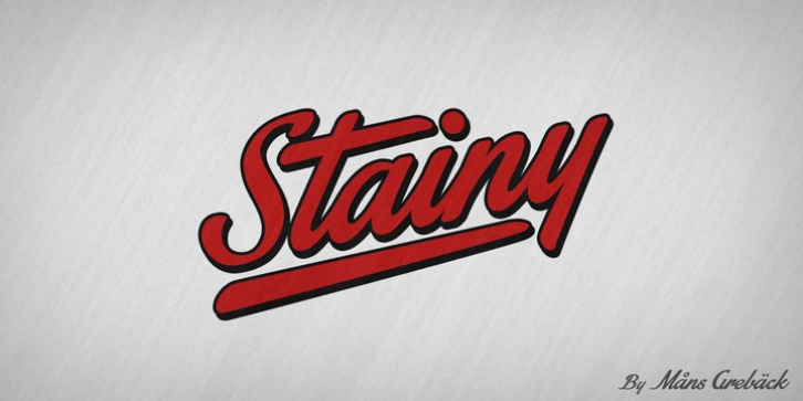 Stainy font preview