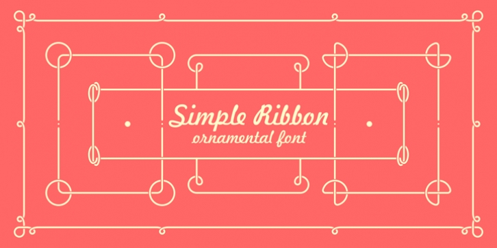 Simple Ribbon font preview