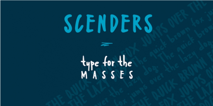 Scenders font preview