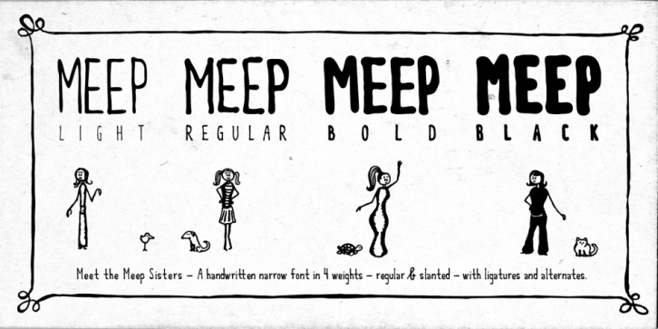 Meep font preview