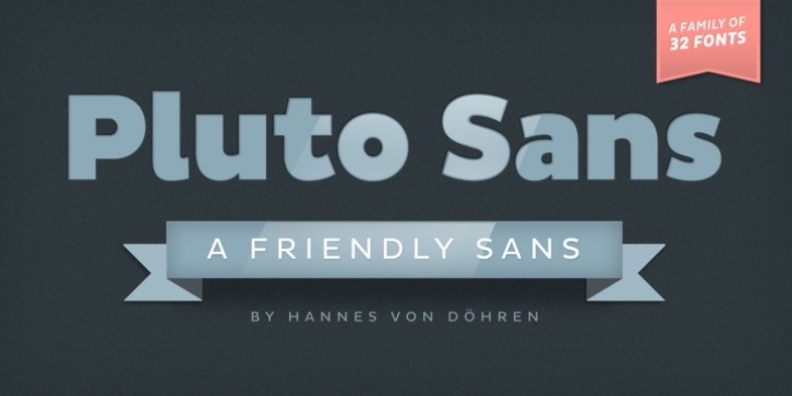 Pluto Sans Italics font preview
