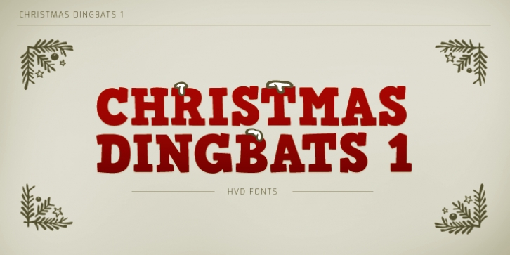 Christmas Dingbats 1 font preview