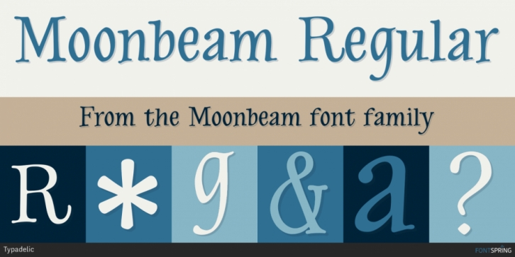Moonbeam font preview