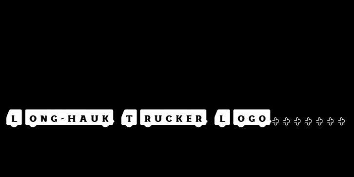 Longhaultrucker Logo font preview