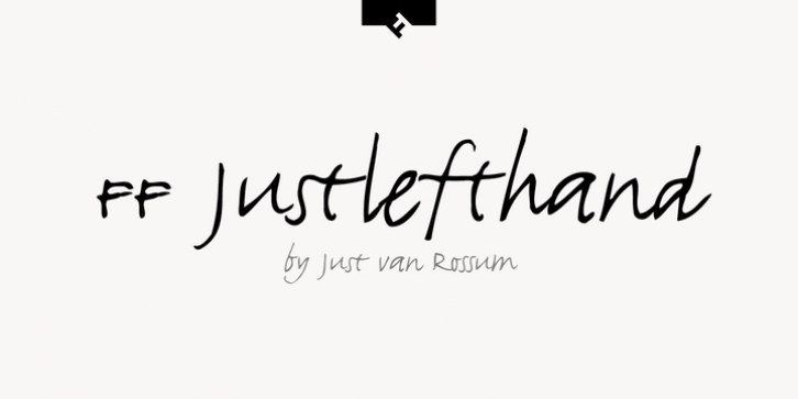 FF Justlefthand font preview