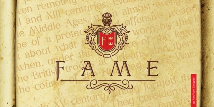 AM Fame font preview