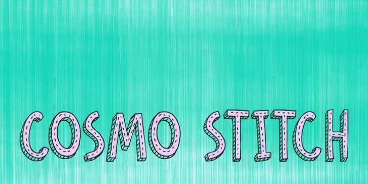 Cosmo Stitch font preview