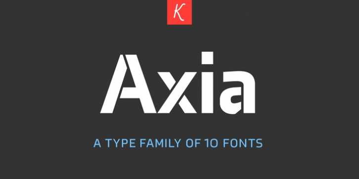 Axia font preview