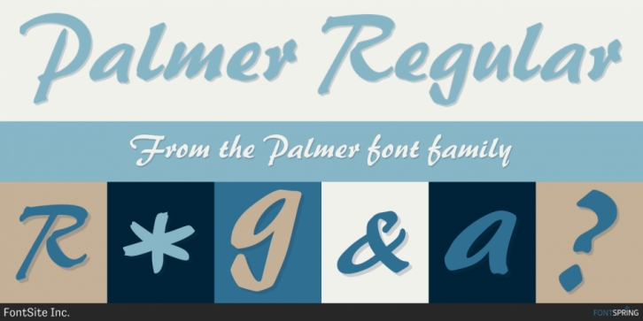 Palmer font preview