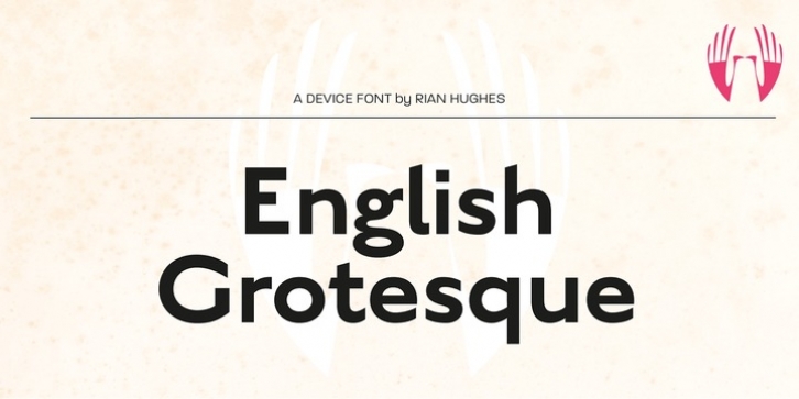English Grotesque font preview