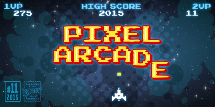 Pixel Arcade font preview