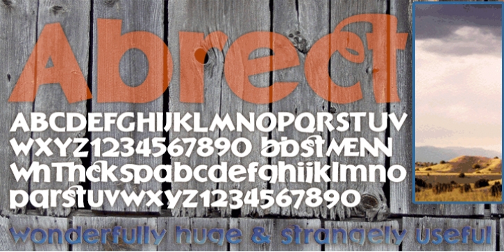 Abrect font preview