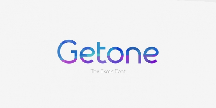 Getone font preview