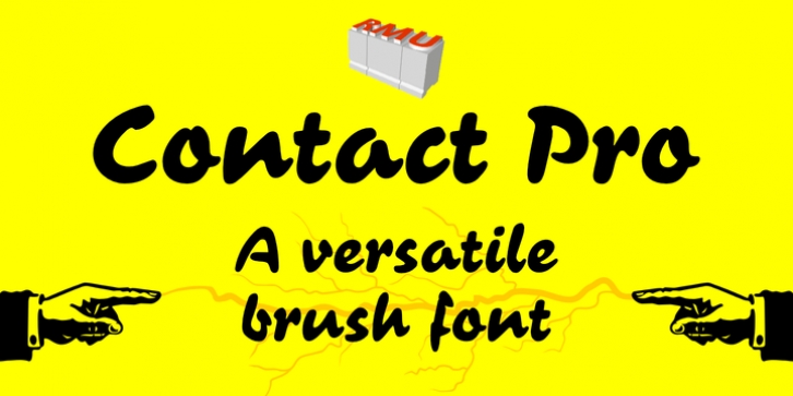 Contact Pro font preview