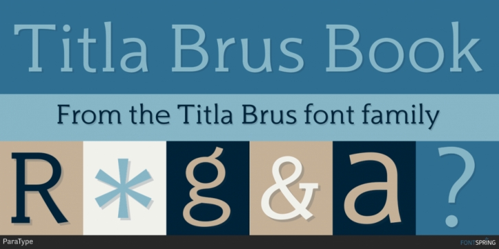Titla Brus font preview