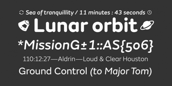 FS Aldrin font preview