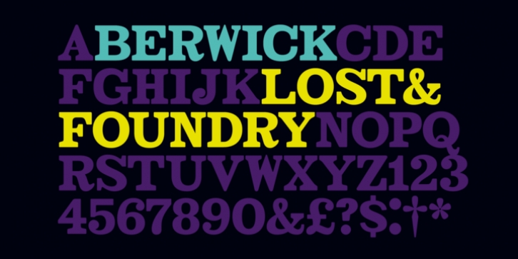 Lost  Foundry font preview