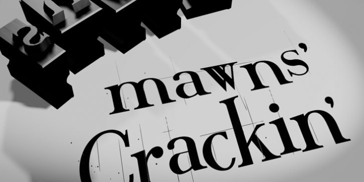 Crackin' font preview