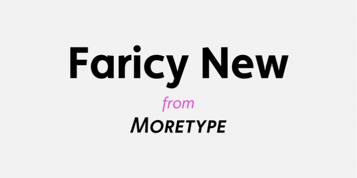 Faricy New font preview