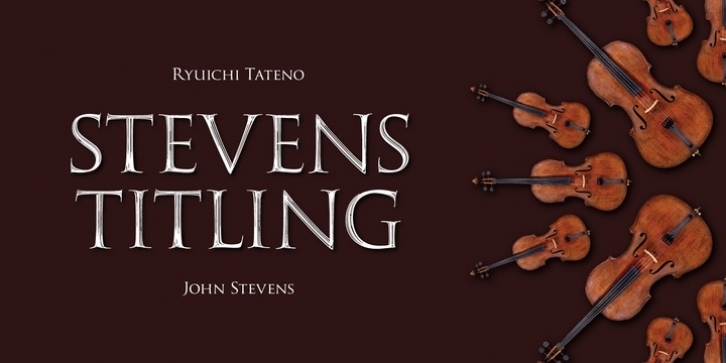 Stevens Titling font preview