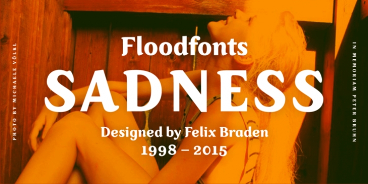 Sadness font preview