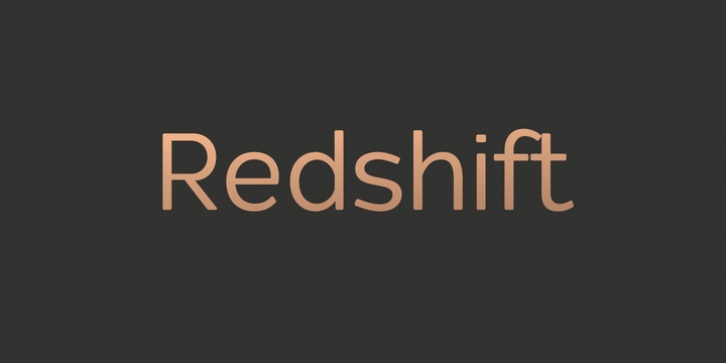 Redshift font preview