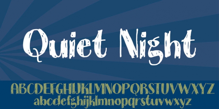 Quiet Night font preview