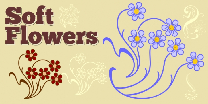 Soft Flowers font preview