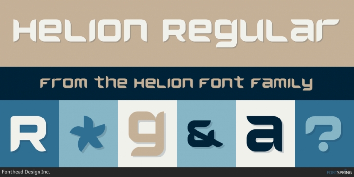 Helion font preview