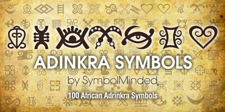 Adinkra Symbols font preview