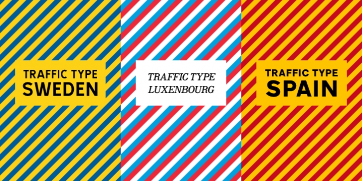 Traffic Type font preview