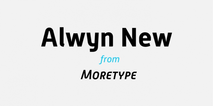 Alwyn New font preview