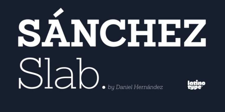 Sanchez Slab font preview