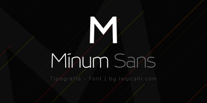 Mínum Sans font preview