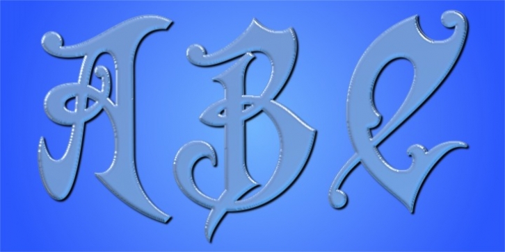 Gothic Initials Two font preview