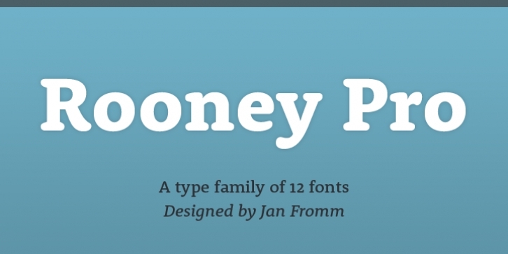 Rooney Pro font preview